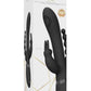 Vive Rini Rechargeable Silicone Pulse Wave and Vibrating Double Penetration Rabbit - Black