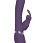 Vive Taka Rechargeable Silicone Inflatable and Vibrating Rabbit Vibrator - Purple