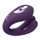 Vive Yoko Rechargeable Silicone Tripe Motor Dual Prongs with Clitoral Pulse Wave Vibrator