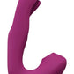 Vive Yuna Rechargeable Silicone Triple Motor Air Wave Vibrator with G-Spot Flapping Stimulation Vibrator - Pink