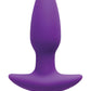 Vogue Aria Vibrating Silicone Anal Plug - Purple - Medium