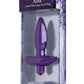 Vogue Aria Vibrating Silicone Anal Plug - Purple - Small