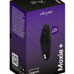 We-Vibe Moxie+ Wearable Rechargeable Silicone Panty Vibe Clitoral Stimulator with Remote - Black