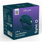 We-Vibe Sync O Rechargeable Silicone Couples Vibrator with Remote Control - Velvet - Green