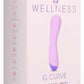 Wellness G Curve Rechargeable Silicone G-Spot Vibrator - Pink/Purple