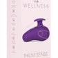 Wellness Palm Sense Rechargeable Silicone Massager - Purple