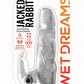 Wet Dreams Jacked Rabbit Silicone Penis Extender - Clear