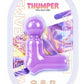 Wet Dreams Thumper Vibrating Rechargeable Silicone Massage Wand - Lavender/Purple