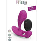 Witty Rechargeable Silicone Vibrator with Clitoral Stimulator - Sweet Orchid - Magenta/Purple
