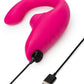 Womanizer Blend Rechargeable Silicone Vibrator with Clitoral Stimulator - Vibrant