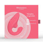 Womanizer Blend Rechargeable Silicone Vibrator with Clitoral Stimulator - Vibrant - Rose