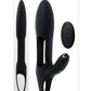 Zero Tolerance Nautilus Rechargeable Silicone Dual Cock Ring - Black