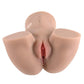 Zero Tolerance Rear Beauty Rechargeable Dual Vibrating Realistic Ass and Vagina - Vanilla