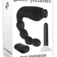 Zero Tolerance The Emperor Silicone Prostate Stimulator with Rechargeable Bullet and Remote Control - Black