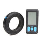 Zeus Vibrating and E-Stim Rechargeable Silicone Cock Ring with Remote Control - Black - 50mm