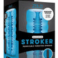 ZOLO Backdoor Stroker Squeezable Vibrating Masturbator with Bullet - Butt - Blue
